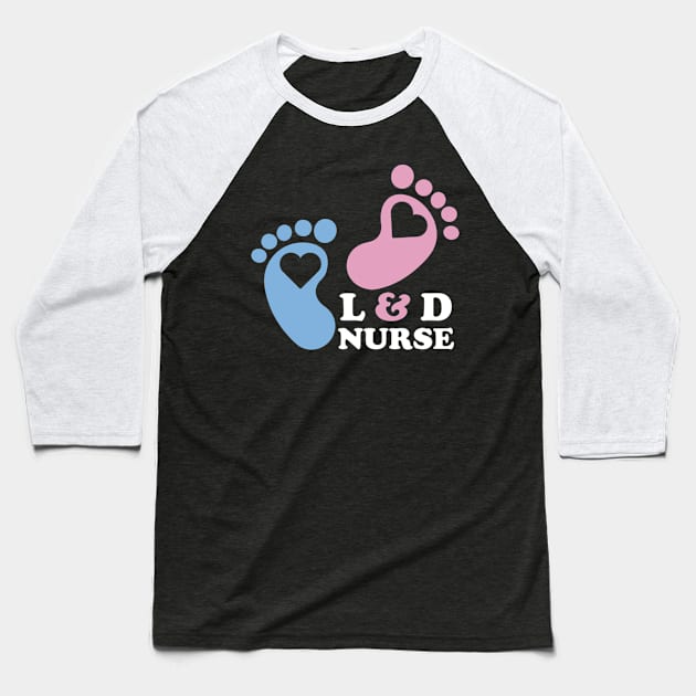 Cute Labor and Delivery Nurse Baseball T-Shirt by levitskydelicia